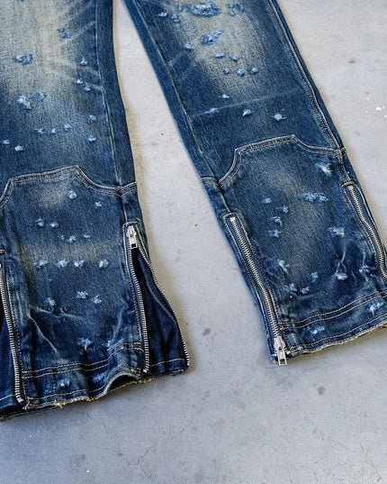 MESMO JEANS DARK GREEN CUSTOM