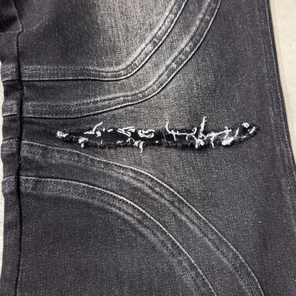 Vintage Distressed Black Jeans