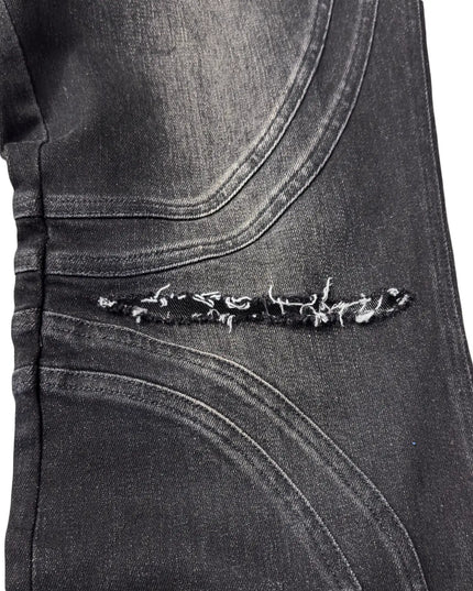Vintage Distressed Black Jeans