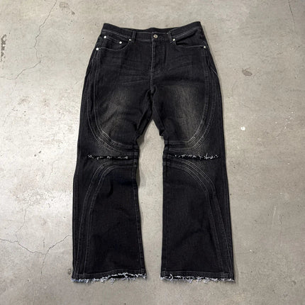 Vintage Distressed Black Jeans