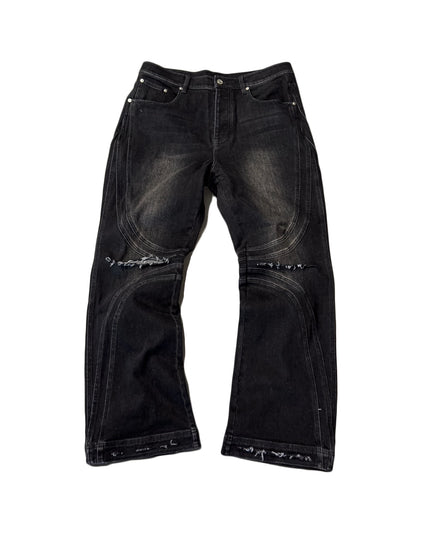 Vintage Distressed Black Jeans