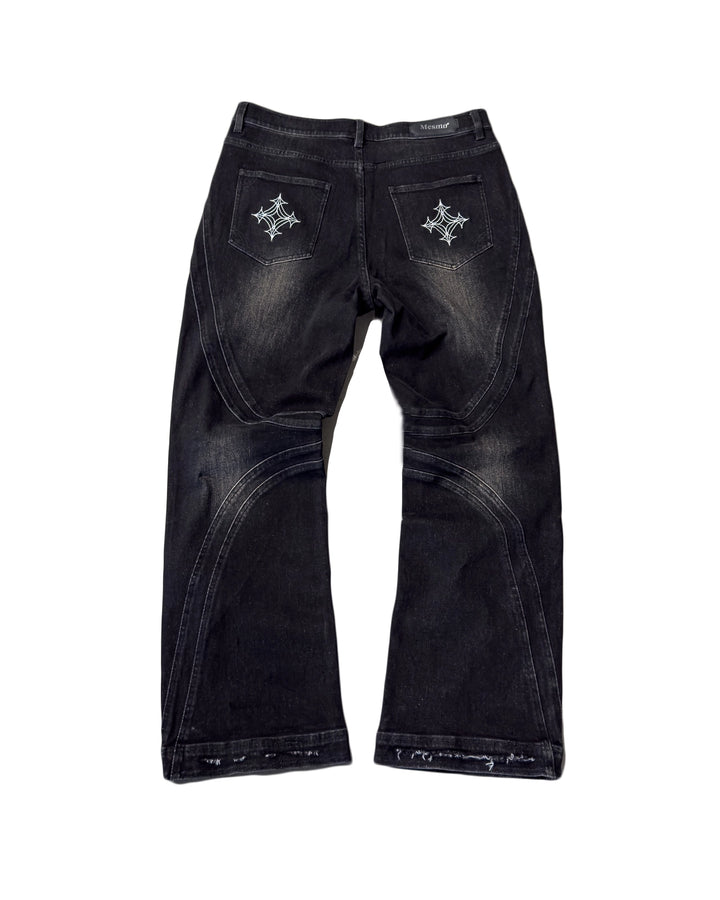 Vintage Distressed Black Jeans