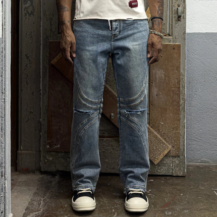 Vintage Distressed Blue Jeans