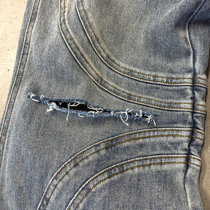 Vintage Distressed Blue Jeans