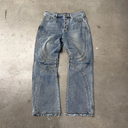 Vintage Distressed Blue Jeans