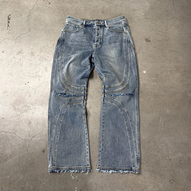 Vintage Distressed Blue Jeans