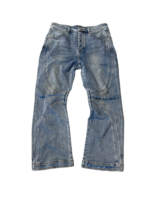 Vintage Distressed Blue Jeans
