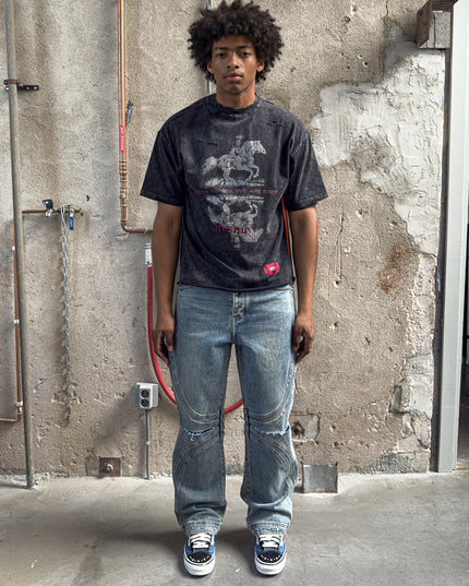 Vintage Distressed Blue Jeans